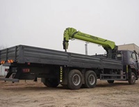 Grue télescopique montée sur camion Howo 6x6 Zoomlion de 14 tonnes avec une hauteur de levage de 20 m, télécommande sans fil, boîte de vitesses haute efficacité