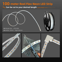 Bande lumineuse LED flexible en silicone, design fin personnalisé, découpable, étanche IP66, pour l'extérieur, les parcs, les allées