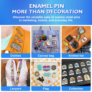 Servicio de Diseño Gratuito, Pins de Esmalte Duro Personalizados con Logotipo, Tamaño y Forma a Medida, para Empresas, Promocionales y de Negocios - Product Image 2