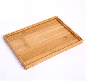 Plateau de service en bambou ancien de charpentier, très vendu, 28 x 19 cm, pour hôtel, maison, bureau, salon, fête et mariage - Product Image 1