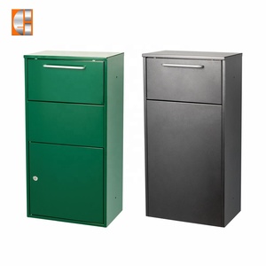 Tùy chỉnh lớn miễn phí đứng thép mạ kẽm bưu kiện box với Key khóa vườn Kim loại hộp thư an ninh Dropbox với tầng đứng - Product Image 6