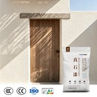 Peinture à l'effet pierre naturelle, alternative au marbre, revêtement mural extérieur haut de gamme pour façade de maison, prix de gros usine