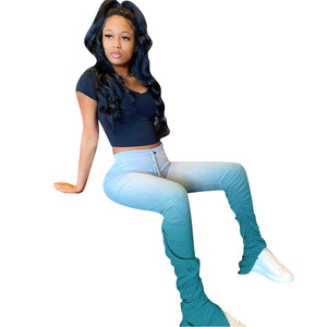 Las mujeres Top y apilados pantalones ropa de verano Streetwear conjuntos de manga corta Club trajes de mujer - Product Image 5