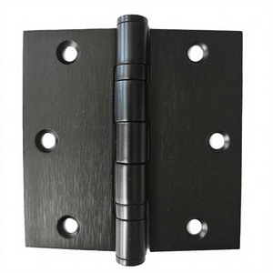 Charnière de porte moderne réglable en acier inoxydable satiné noir à roulement à billes, rayons de 4'', 3'', 3.5'', ZF Global Export - Product Image 2