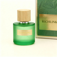 Bouteilles de parfum vides d'icônes personnalisées 50 ml 100ml bouteilles de parfum arabes hommes verts bouteilles d'huile de parfum arabe Atar