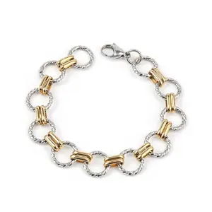 Import Jewelry From China Women Adjustable Unique Circle Shape Friendship Bracelet Femme Bracelet Ring Connected
