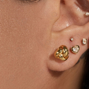 Gemnel, venta al por mayor, últimos diseños, superventas, pendientes minimalistas con nudo para mujer - Product Image 6