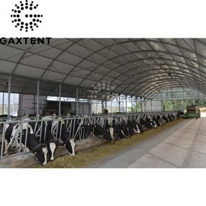 Abri pour bétail de 6 m x 6 m, tente de stockage de foin portable, tente pour animaux, abri pour chevaux - Product Image 2