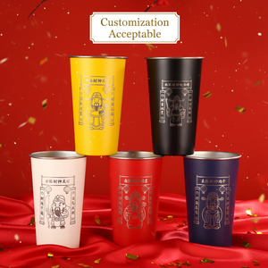 Tasses à bière en acier inoxydable gravées sur mesure 700 ml, empilables, pour usage commercial, vente en gros, avec conception de logo, idéales pour - Product Image 3
