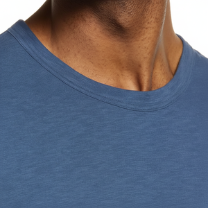 คอลูกเรือรอยัลบลูผ้าฝ้ายทำเสื้อยืด - Product Image 2