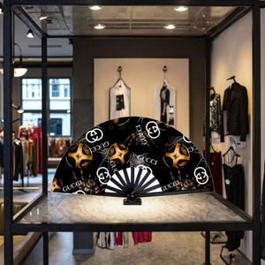 Custom 33cm Watermelon <b>Pattern</b> Bamboo Portable Folding Hand Fan Traditional Palestinian Design Made High Quality Crafted Bamboo - Product Image 3