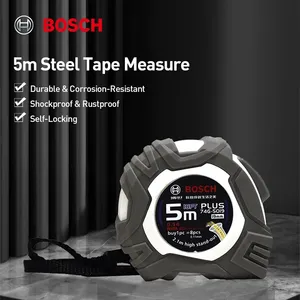 Ruban à mesurer <span class=keywords><strong>Bosch</strong></span> rétractable, règle souple en acier inoxydable, <span class=keywords><strong>outils</strong></span> de mesure pour le bricolage, ruban à mesurer en acier portable 5M - Product Image 2