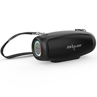 Enceinte portable d'extérieur haute puissance Fanatic S37L, étanche, éclairage RGB, caisson de basses, batterie rechargeable intégrée