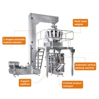 Machine de pesage automatique de haute précision contrôlée par PLC multi-têtes de 50g-400g et d'emballage de ceinture pour les produits alimentaires
