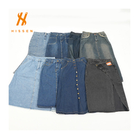 Vêtements d'occasion pour femmes, vente en gros, y compris les balles de jupes et de vestes en jeans