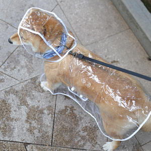 Dog <strong>Raincoat</strong> Hooded Slicker Poncho - Reflective Lightweight Pet Rain Jacket Coat,Dog Waterproof <strong>Raincoat</strong> With Adjustable - Product Image 4