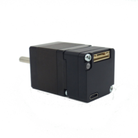 Motor Stepper Mini 3-in-1 Nema 11 28mm 24V DC Colsed-loop Servo Motor dengan Driver untuk Peralatan Laboratorium Motor Kustom