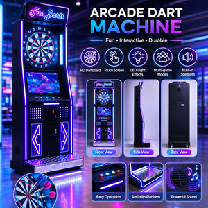 Macchina per Freccette Commerciale, Schermo HD da 32 Pollici, Modalità Multi-Gioco, Funzionamento a Monete, per <span class=keywords><strong>Bar</strong></span> e Sale Giochi - Product Image 2