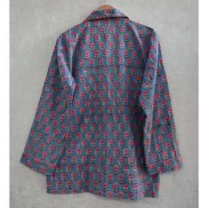 ชุดนอนผ้าฝ้ายพิมพ์ลายสำหรับผู้หญิง ชุดนอนนุ่มสบาย ระบายอากาศได้ดี ชุดลำลอง ชุดอยู่บ้าน ชุดนอนสองชิ้นทันสมัย - Product Image 5