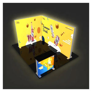 Cadre en aluminium personnalisé portable facile à installer universel réutilisable modulaire tension tissu stand d'exposition - Product Image 3