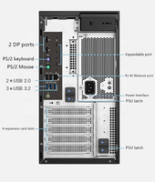 PC Workstation Kantor Kecil Berkinerja Tinggi Baru Mendukung CPU I3 I5 I7 I9 Dell Precision T3640 Workstation