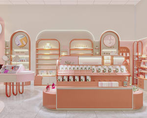 BRUTALIST Custom Factory Retail Tienda de cosméticos de madera Display Showcase Soporte de maquillaje Modelo BEAUTY SHOP para Retail Design para - Product Image 6