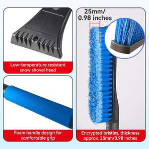 26-inch kính thiên văn mùa đông công cụ nối dài rửa xe tuyết xẻng với bọt xử lý xe tải tuyết bàn chải <span class=keywords><strong>scraper</strong></span> tự động Băng <span class=keywords><strong>scraper</strong></span> - Product Image 4
