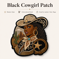 Toppa Ricamata Personalizzata Stile Western Cowgirl per Giacche, Borse, Cappelli, Fornitore di Articoli da Regalo e Moda Femminile per Ordini all'Ingrosso