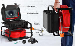 10.1Inch Hd Touchscreen 512Hz Sonde/Zender Riool Afvoer Endoscoop 16Gb Kaart Video Audio Opname Pijp <span class=keywords><strong>Camera</strong></span> Inspectie - Product Image 4