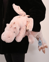 Peluche Dragon Longue et Douce, Coussin en Peluche, Rose Crème, Vert, Bleu, Conception Personnalisée, OEM ODM, Vente en Gros