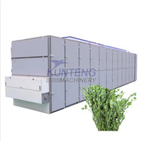 Sécheuse à bande maillée pour foin d'alfalfa, grande automatisation, Pennisetum Purpureum, machine de séchage du fourrage