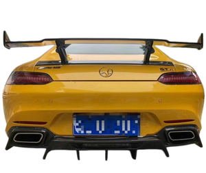 Kit carrosserie compact en fibre de carbone style YG pour Mercedes <span class=keywords><strong>AMG</strong></span> <span class=keywords><strong>GT</strong></span> GTS : Lame avant, jupes latérales, lames arrière, pièces de tuning - Product Image 5