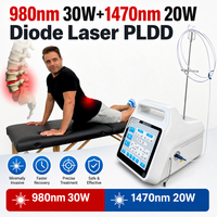 Laser de décompression discale 980+1470nm pour le traitement de la hernie discale intervertebrale (PLDD) – Appareil laser orthopédique avec accessoires