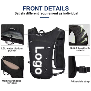 Ba lô chạy bộ leo núi ngoài trời nhẹ, tùy chỉnh dành cho nam nữ, có túi đựng nước - Product Image 3
