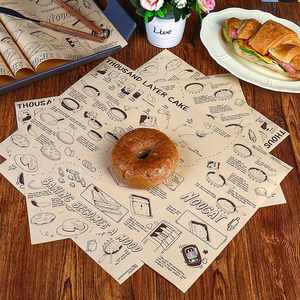 Papel de Embalaje con Logotipo Inglés Vintage para Hamburguesas y Sándwiches, Fabricante de Tapetes para Alimentos para Venta al por Mayor - Product Image 2