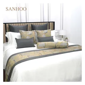 SANHOO — support de drap de lit 100 coton, set de literie, vente en gros, Supima, hôtel, 6 pièces