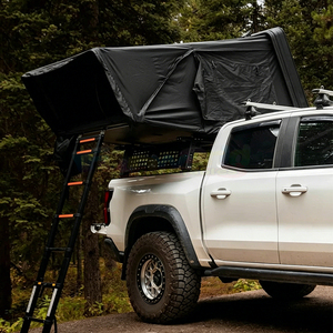Aluminum Offroad Hardshell Roof <b>Top</b> Tent Hard Shell With Waterproof Car Rooftop Tent Capacity 2-4 People Camping Car Roof Tent - Product Image 5