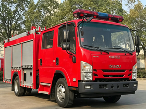 Camion de pompiers aérien haute performance 4x2, neuf, avec pulvérisateur à réservoir d'eau de 4000 litres, alimenté au diesel, camion de pompiers avec grue - Product Image 2
