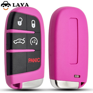 Pegatina negra rosa para Scat Pack 392 DAYTONA HEMI Challenger VIPER Hellcat SRT Redeye Demon 170 RT Carcasa de llave inteligente con control remoto - Product Image 2