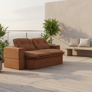 Estilo Vintage perezoso un asiento <span class=keywords><strong>canguro</strong></span> diseño esponja vacío sofá <span class=keywords><strong>cama</strong></span> tela pequeño apartamento Sleepable reclinable <span class=keywords><strong>doble</strong></span> plegable - Product Image 3