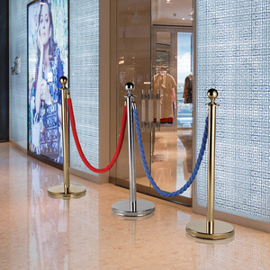 Oscar sang trọng lối đi Chrome stanchion thảm đỏ hàng rào dây rào cản giao thông cực - Product Image 2