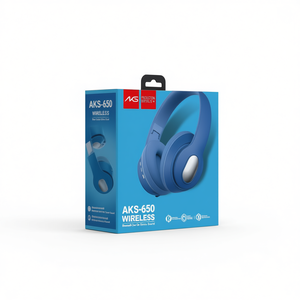 AKS AKS-650 Auriculares inalámbricos Bluetooth con sonido estéreo para juegos y música - Product Image 3