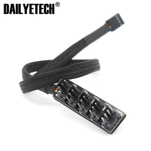 Bộ Chia Trục CPU Quạt Molex TX4 4 Chân 4 Chân 40Cm 1 Đến 5 Bộ Điều Khiển Bộ Chuyển Đổi Cáp Mở Rộng Bộ Làm Mát Chasis Vỏ Máy Tính - Product Image 4