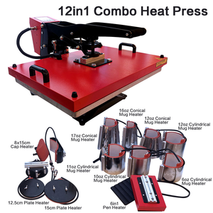Cheapest 12 in 1 Heat Press Machine for 8*15cm Cap Heater 12.5cm Plate 15cm 40 *60 HY008E 12 in 1 Heat Press Printing Machine 17 - Product Image 4