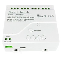 Interruptor Eléctrico SIXWGH 4CH Ewelink de 4 Canales para Uso Doméstico, Compatible con Alexa y el Asistente de Google, Relé WiFi para Control del Hogar Inteligente