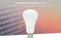 Miboxer Milight FUT105ZR 12W RGB CCT Luminosité et température de couleur réglable Ampoule LED Zigbee 3.0 2.4G