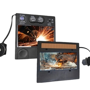 Casco de soldadura con oscurecimiento automático solar y sensor de arco de 4 zonas, gran ventana de visión exterior ajustable, accesorios para soldador TIG MIG MMA - Product Image 1