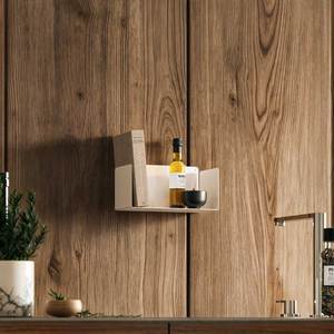 Estante de Pared Metálico Magnus de 30 cm, Acero con Recubrimiento en Polvo Mate, Moderno, para Sala de Estar, Cocina, Estantes de Almacenamiento - Product Image 2