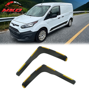 Viseras para Ventanas de Ford Transit Connect 14-23, Deflectores de PC Inyectado, Protección Lateral para Ventanas de Puerta de Coche - Product Image 1