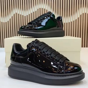 Zapatos Casuales de Lujo para Hombre y Mujer, de Color Sólido, con Cordones, de Cuero, para Caminar, de Alta Calidad, Diseño Moderno - Product Image 5